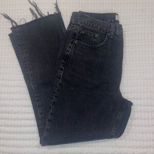 Topshop Black Straight Leg Jeans